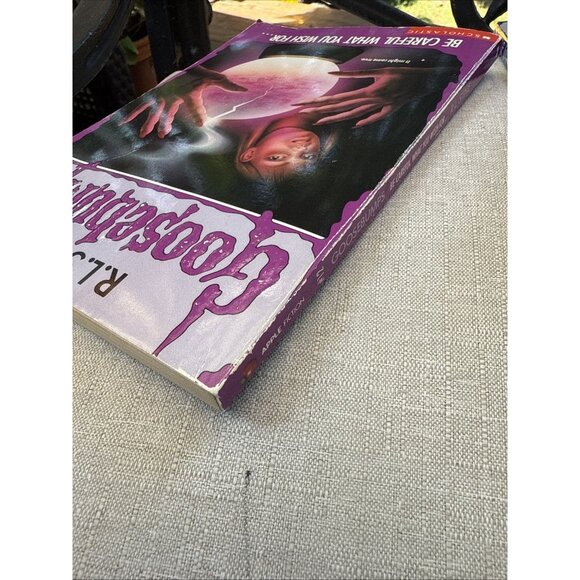 Goosebumps Be Careful What You Wish For ... #12 R L Stine Vintage Paperback Book - Picture 6 of 7